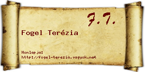 Fogel Terézia névjegykártya